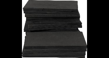 Creativ Company String Art EVA Foam platen zwart 16 stuks knutselpakket.