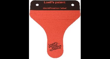 Loeff's Archiefbeugels archieflabels Rood 100 stuks FSC