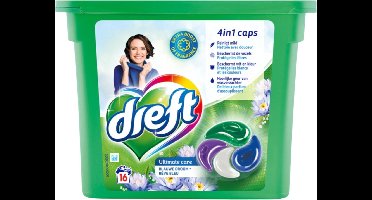Dreft - Wasmiddelcapsules 4in1 - Witte en Gekleurde Was - Blauwe Droom - 16 Wasbeurten