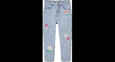 Vertbaudet Mom meisjesjeans met bloemenborduurwerk
