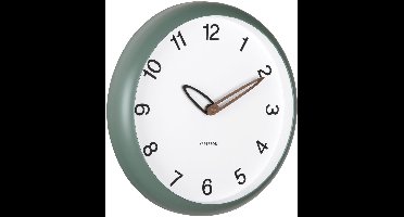 Karlsson Wandklok Bella - Jungle groen - 4.2x30x30cm - Wandklok Scandinavisch