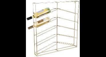 Present Time Wijnrek Cuadro - Lichtgoud - 67x7.5x66cm - Scandinavisch