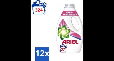 Ariel Original - Fresh Sensations - Vloeibaar Wasmiddel - Witte en Lichtgekleurde Was - 27 Wasbeurten - Voordeelverpakking - 12 stuks