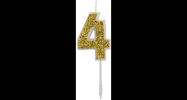 Cijferkaars Goud Glitter #4