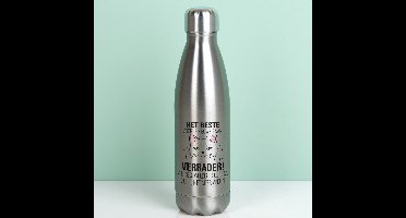 Thermosfles Het beste voor je nieuwe baan - Zilver van Ditverzinjeniet