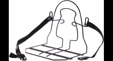 Steco Bagagedrager verbreder Monkey-mee Staal - 31cm breed - Zwart