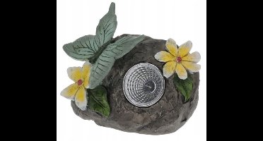 Vlinder op steen Solar Tuinlamp 10 cm