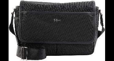 LACOSTE schoudertas Messenger Bag Noir zwart