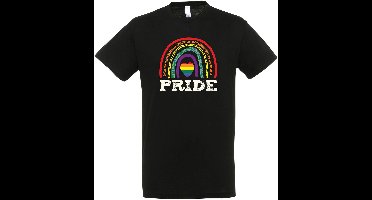 Pride Regenboog T-Shirt - LHBTIQ+ - LGBTQ - Gay - Homo - Lesbi Cadeau - Shirt - Dames - Heren - Unisex - T-shirt Kleding Cadeau - Pride Maand - Maat XL