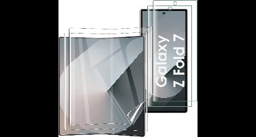 Screenprotector voor Samsung Galaxy Z Fold 7 - 2 stuks Beschermende kunststoffen transparante plastic schermfolie