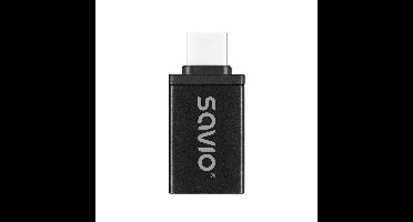 Savio AK-80 video kabel adapter 0 m USB Type-A USB Type-C Zwart