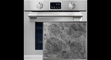 Kaiser - inbouwoven - inductie - EH 6339 XXL Inbouwoven - 86L - met pyrolyse & AirFry, touch display + inductiekookplaat - KCT 6705 FI Era - 60 cm - grotschilderijmotief - 4 kookzones