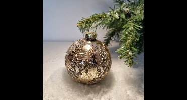 Countryfield Kerstbal Marissa S antiek/goud Ø8cm