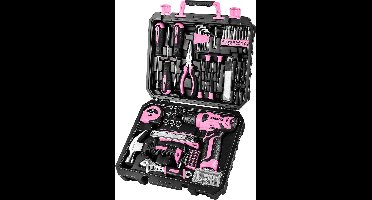 Basis Gereedschapsset - Gereedschap - Gemengde Gereedschapsset - Elektrische gereedschapscombinatiesets - 8V Snoerloze Boormachine - 126-delig - Gereedschapsset - Roze