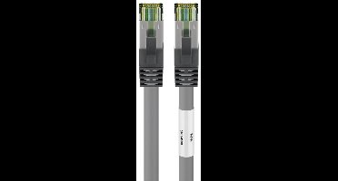 Premium S/FTP CAT8.1 40 Gigabit netwerkkabel / grijs - LSZH - 5 meter