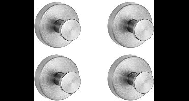 Wandhaken met zuignap, 4-pack