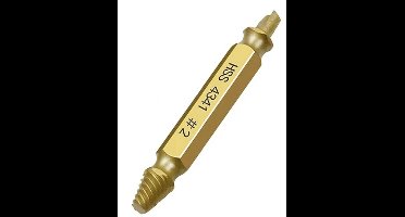 Linkse tap HSS Ø4 / Ø6 - Afgebroken bout - Dolgedraaide schroef verwijderen