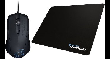Lua Tri-Button Mouse + Kanga Mini Cloth Mousepad Gaming Bundle