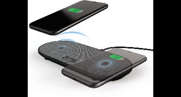 Hama Draadloze Oplader QI-FC10 DUO - Zwart