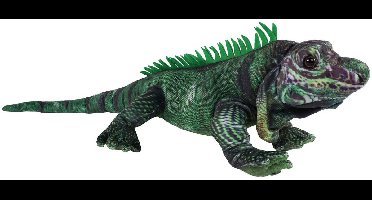 Leguaan knuffel pluche speelgoed Jungle Expedition 50cm multi kleuren.