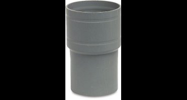 Verbindingsstuk PVC-U 80 mm lijmmof x verjonging grijs