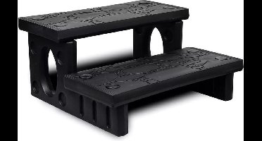 vidaXL - Spatrap - zwart