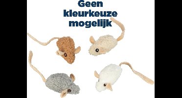 TRIXIE MUIS MET CATNIP PLUCHE ASSORTI 18 CM