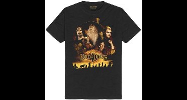 The Lord Of The Rings Poster Heren T-shirt - zwart - 4XL