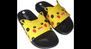 Pokémon Pikachu Badslippers Jongens Slippers Jongens – 3D Design met Oortjes – Antislip & Sneldrogend - Kinderen