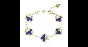 Guess Jewellery JUBB05494JWYGBLS Armband Goudkleurig - Blauw