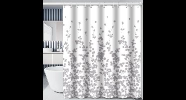 Boraboi® Waterafstotend Douchegordijn Met Bloemenpatroon en Schimmelwerend Materiaal Voor Bad en Douche