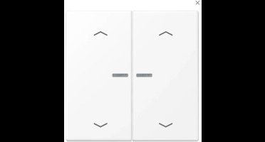 Jung Home BT LS 17102 P WWM 2-voudig taster met pijlsymbolen Sneeuwwit mat