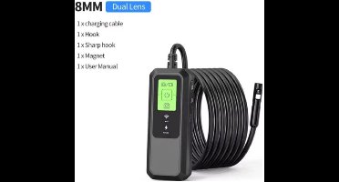 Dual 1m Draadloze Endoscoop 1080P HD Enkele en Dubbele WiFi IP67 Waterdichte Endoscoopcamera Licht voor Android iOS