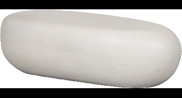 vtwonen Pebble Salontafel - Fiber Clay - Betonlook Wit - 28x100x43 cm