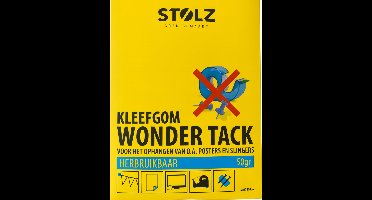 Stolz - Kleefgom Wonder tack - Kleef gum - Herbruikbaar - 50 gram