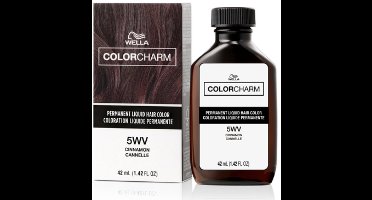 Wella Color Charm Permanent Liquid Haircolour - 5WV - Cinnamon - Haarverf - Haarkleuring - Kaneel - Bruin - Middenbruin