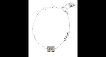 GUESS armband Bamboo Crystal Bracelet Rhodium zilverkleurig