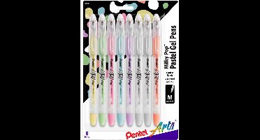 Pentel Milky Pop Gel Pens - Pastelkleuren - 8 stuks - 27222