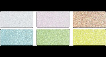 Glitterkarton folia 174x245mm 6vel pastel assorti