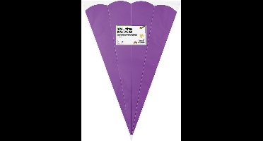 Lila-gekleurde sixpackzak voor schoolspullen, zeshoekig, 680 mm