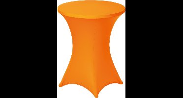 BRASQ Statafelrok Oranje - ∅80-74 x110 cm - Statafelhoes extra Stretch voor Statafel, Bartafel, Partytafel - Voor binnen en buiten