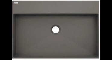 Granite countertop washbasin with space for a tap - 60x40 cm