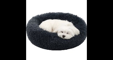 Hondenmand – Donut Hondenmand – Kattenmand Pacha Rond Grijs Ø55 cm – Extra Zacht & Luxe voor Hond of Kat
