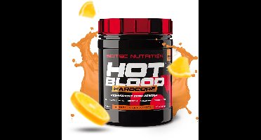 Scitec Nutrition® - Hot Blood Hardcore (375 gram - Orange Juice) - Sinaasappel - 30 doseringen - krachtige pre workout formule - poeder - pre-workout