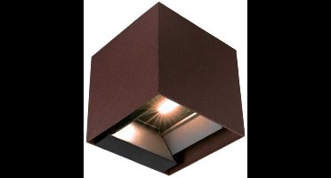 V-TAC VT-409CCT-C Sensor Solar Wandlamp - IP65 Waterdicht - Corten - 9W- 800 Lumen - 3IN1