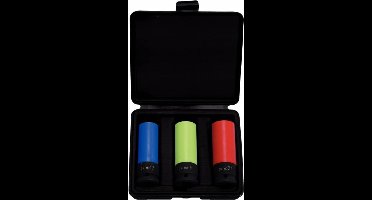 KS Tools Impact doppenset 3 st 1/2" staal