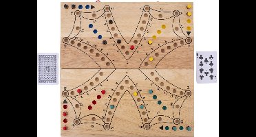 Toc spel XL opklapbaar - 4 spelers - Longfield