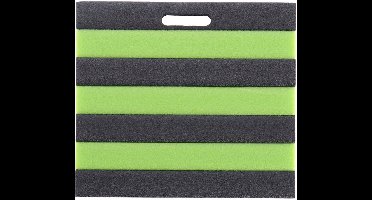 Kniemat zwart-groen comfortabel tuinieren 35x30 cm speelplezier.