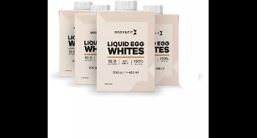 Body & Fit Liquid Egg Whites - Vloeibaar Eiwit - 4 pakken - 2000 gram