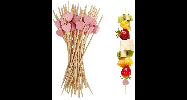 TRANKIELO® - Bamboe Cocktailsticks – 100 Stuks – 12 cm – Decoratief – Duurzaam – Veelzijdig inzetbaar